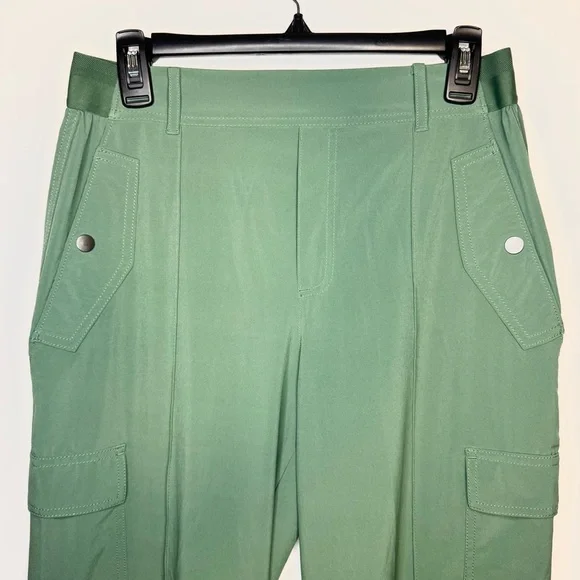 Athleta Venice High Rise Wide Leg Cargo Pants Green Size 8 - Picture 5 of 12